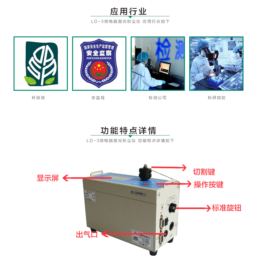 聚创环保LD-3微电脑粉尘检测仪